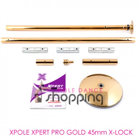 Pali Pole Dance Xpole Xpert Pro Gold 45mm X-LOCK