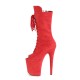 Botines Tacones Plateformes Hautes Pleaser FLAMINGO-1051FS Red