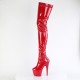 Plateau Alto Alti Stivali Pleaser ADORE-4000 Rosso vernice