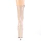 High Platforms Ankle Boots Pleaser FLAMINGO-1050 Nude Patent