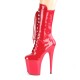 High Platforms Ankle Boots Pleaser FLAMINGO-1050 Red Patent