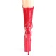 High Platforms Ankle Boots Pleaser FLAMINGO-1050 Red Patent