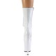 High Platforms Ankle Boots Pleaser FLAMINGO-1050 White Patent