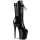 High Platforms Ankle Boots Pleaser FLAMINGO-1051 Black Patent