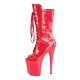 Botines Tacones Plateformes Hautes Pleaser FLAMINGO-1051 Rojo barniz