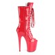 Botines Tacones Plateformes Hautes Pleaser FLAMINGO-1051 Rojo barniz