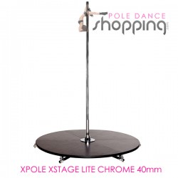 Barra Podio de Pole Dance Xpole Xstage Lite Chrome 40mm