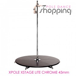Barra Podio de Pole Dance Xpole Xstage Lite Chrome 45mm