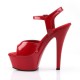 Plateau Sandali Pleaser KISS-209 Rosso vernice