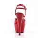 Plateau Sandali Pleaser KISS-209 Rosso vernice