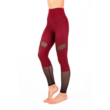 Legging Mesh Barbara Dragon Fly Burgundy