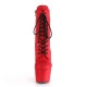 Botines Tacones Plateformes Hautes Pleaser ADORE-1020FS Rojo