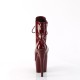 Bottines Plateformes Hautes Pleaser ADORE-1020 Bordeaux vernis