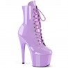 High Platforms Ankle Boots Pleaser ADORE-1020 Lavender patent