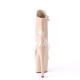 Plateau Alto Stivali Pleaser ADORE-1020 Beige vernice