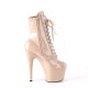 Botines Tacones Plateformes Hautes Pleaser ADORE-1020 Beige barniz