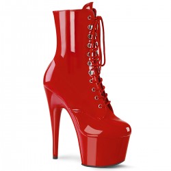 High Platforms Ankle Boots Pleaser ADORE-1020 Red patent