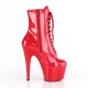 High Platforms Ankle Boots Pleaser ADORE-1020 Red patent