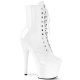 Botines Tacones Plateformes Hautes Pleaser ADORE-1020 Blanco barniz