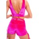 Short Y2K Side String Rad Polewear Rose