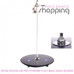 Podium de Pole Dance Xpole Xstage Lite Pro Powder Coat Blanc 45mm X-LOCK